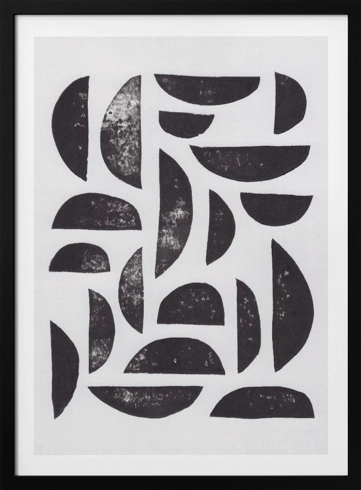 Linolschnitt Abstrakt #7 | Poster
