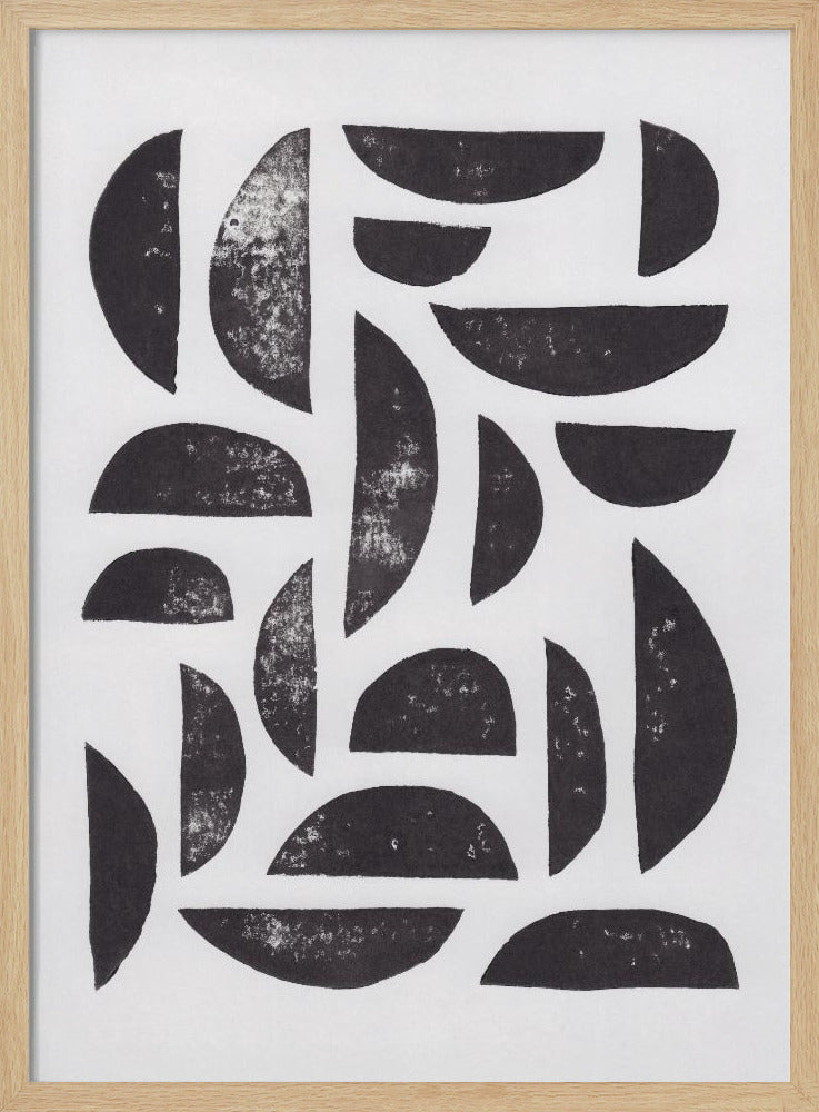 Linolschnitt Abstrakt #7 | Poster