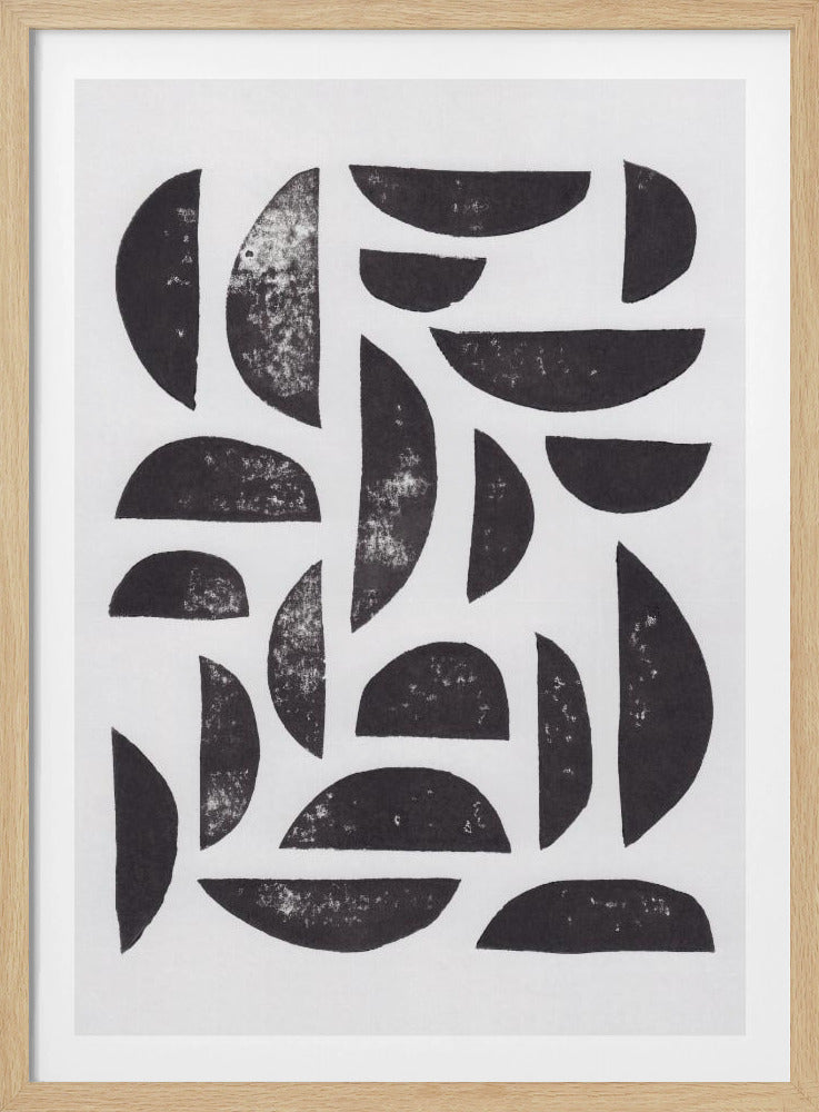 Linolschnitt Abstrakt #7 | Poster