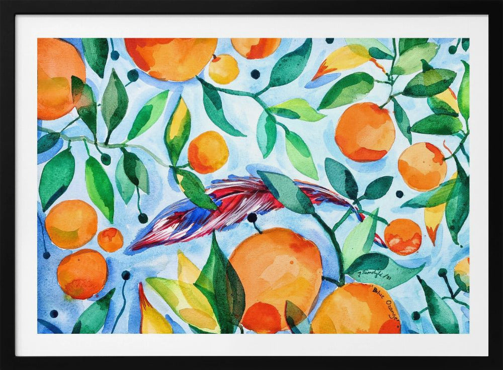 Orange Blau | Poster