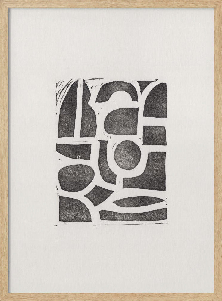 Linolschnitt Abstrakt #2 | Poster