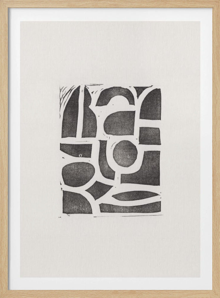 Linolschnitt Abstrakt #2 | Poster