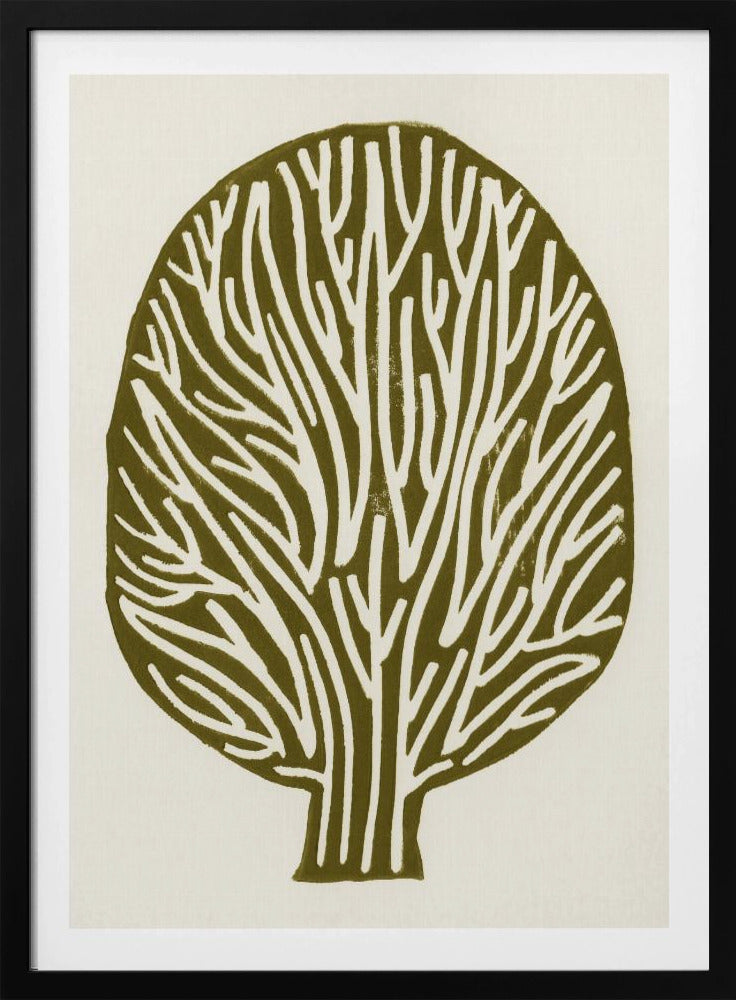 Linolschnitt Baum | Poster