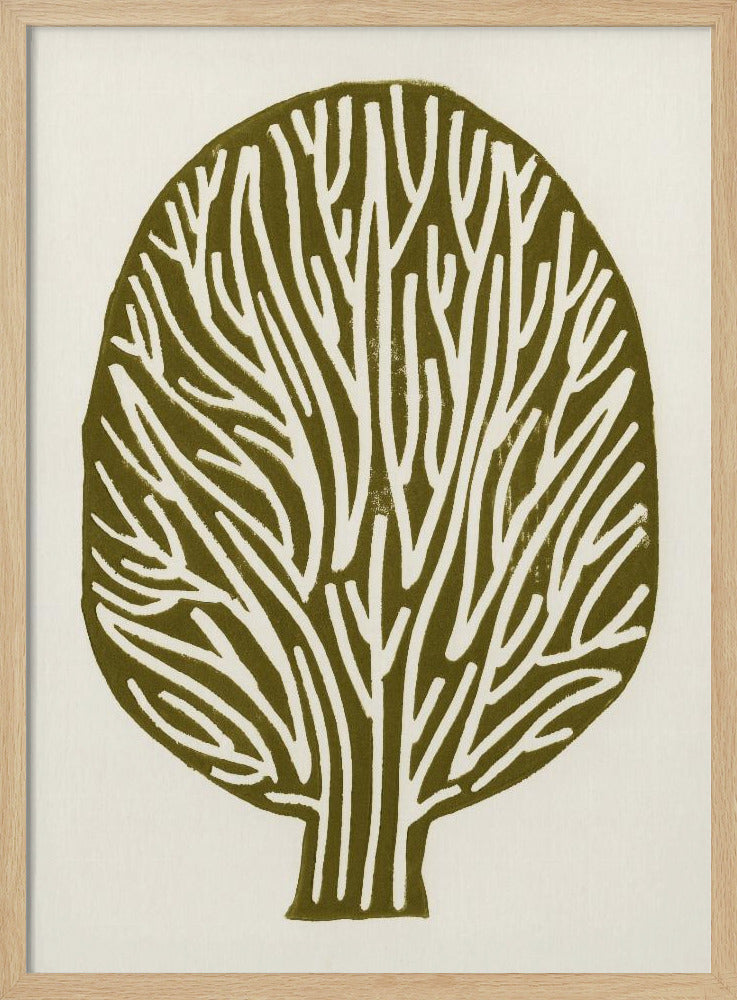 Linolschnitt Baum | Poster