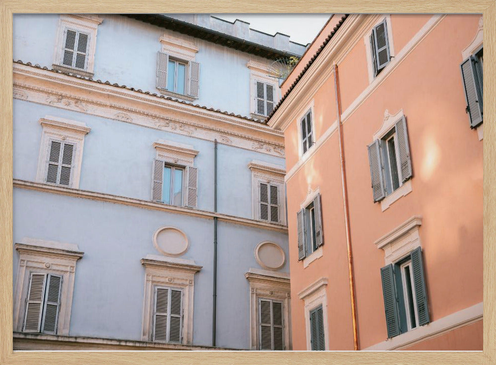 Trastevere in Lila und Rosa | Poster