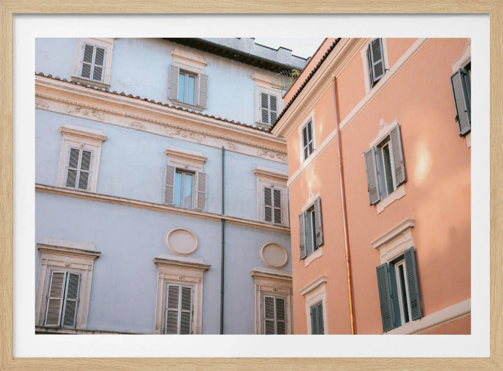 Trastevere in Lila und Rosa | Poster