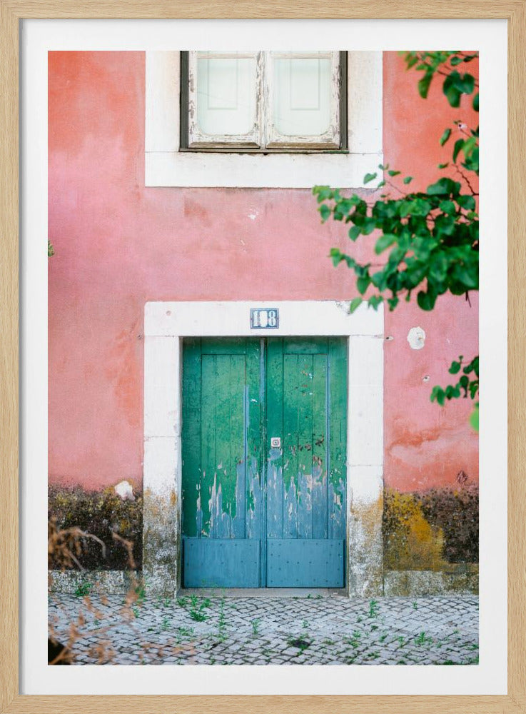 Kleine Tür in Lissabon | Poster