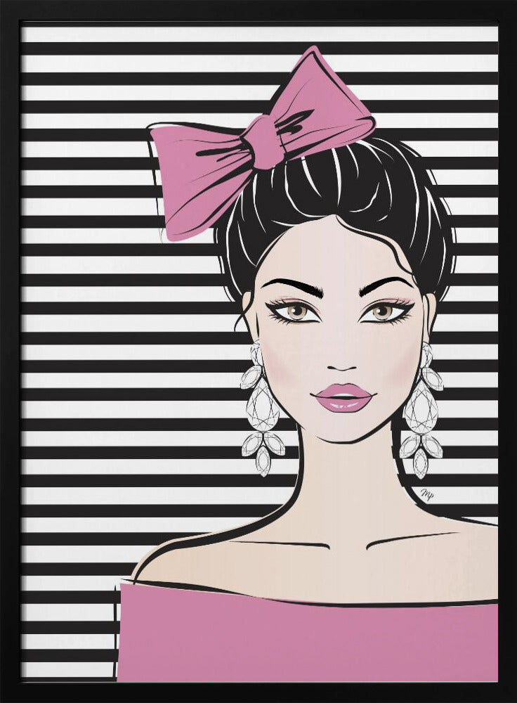 Gestreifte Eleganz | Poster