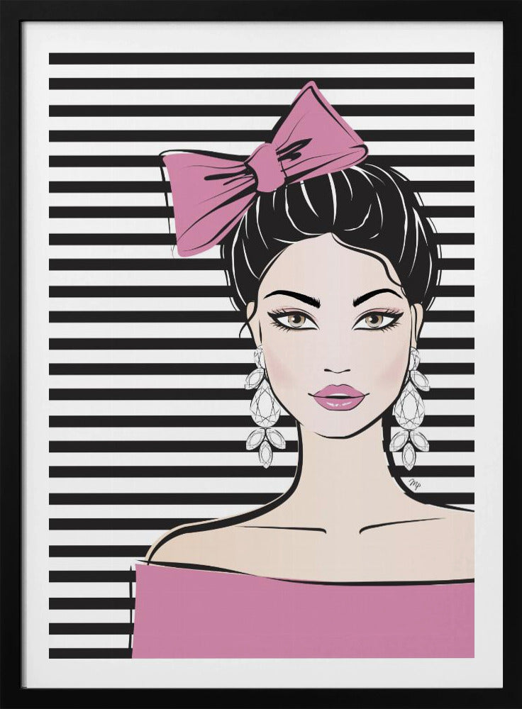 Gestreifte Eleganz | Poster