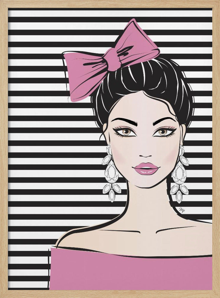 Gestreifte Eleganz | Poster