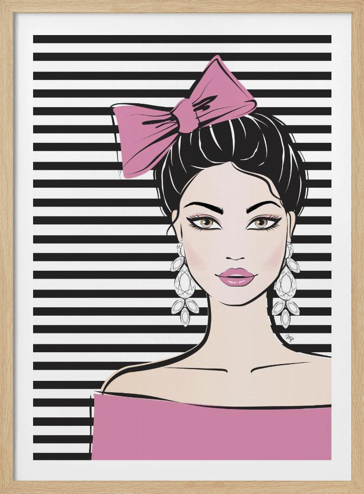 Gestreifte Eleganz | Poster