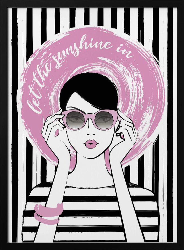 Pinke Sonnenbrillen-Stimmung | Poster