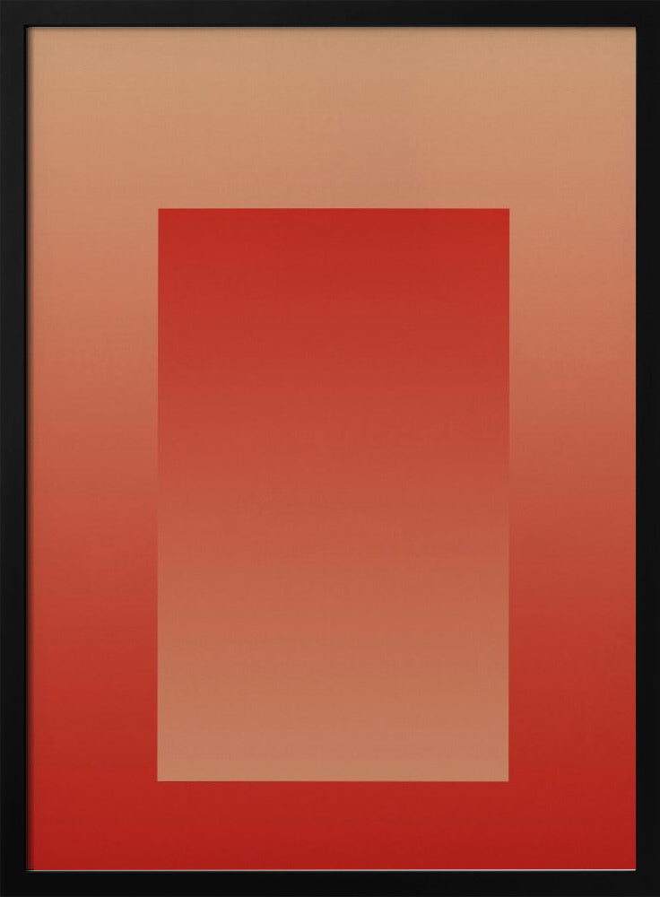 Rotes Farbverlaufsportal | Poster