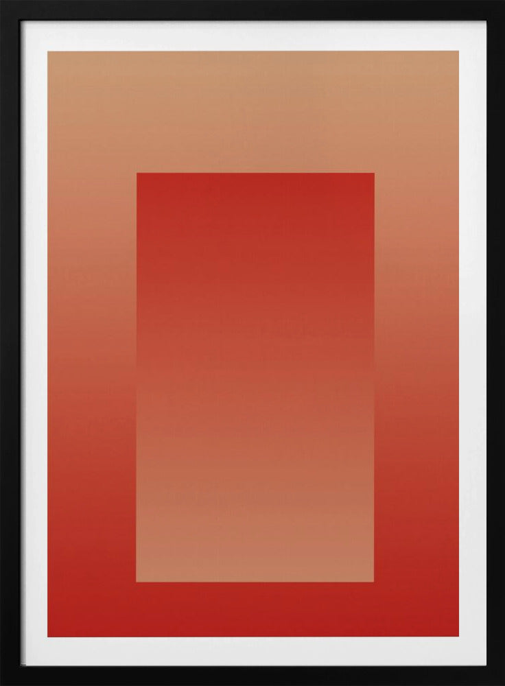 Rotes Farbverlaufsportal | Poster