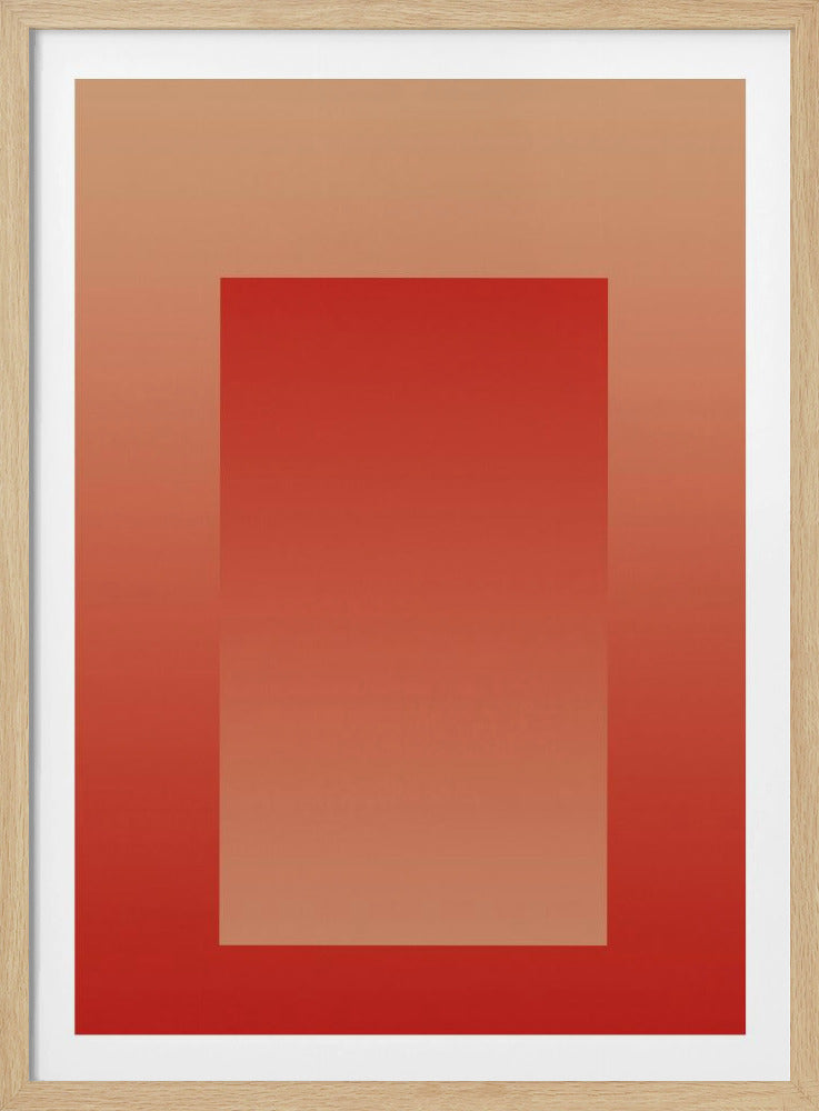 Rotes Farbverlaufsportal | Poster