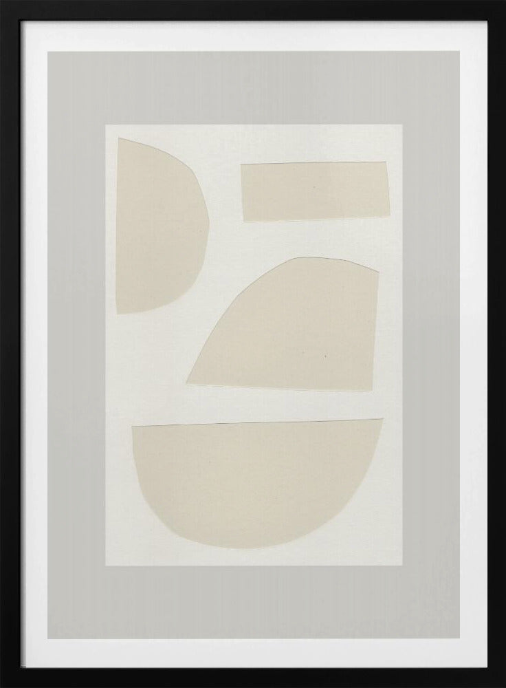 Geometrische Formen in einer monochromen Palette | Poster