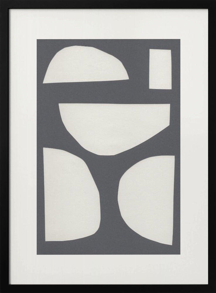 Geometrische Formen in einer monochromen Palette | Poster