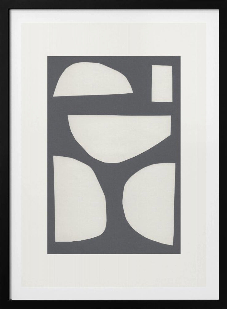 Geometrische Formen in einer monochromen Palette | Poster