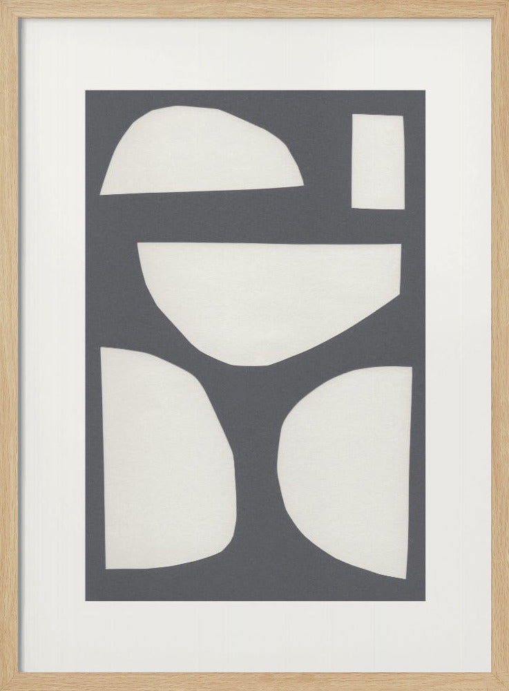 Geometrische Formen in einer monochromen Palette | Poster