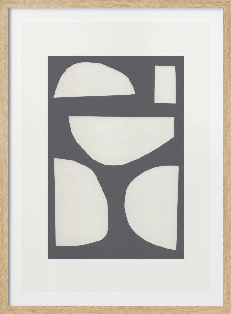 Geometrische Formen in einer monochromen Palette | Poster