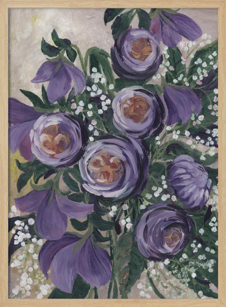 Aaliyah malerische englische Rosen | Poster