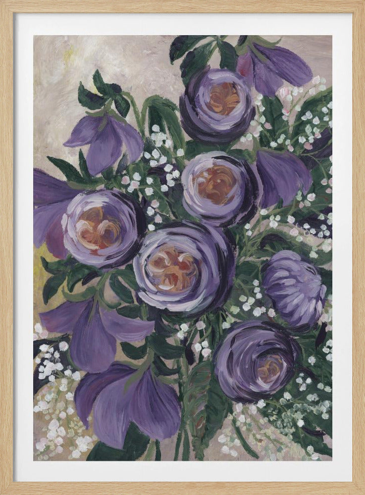 Aaliyah malerische englische Rosen | Poster