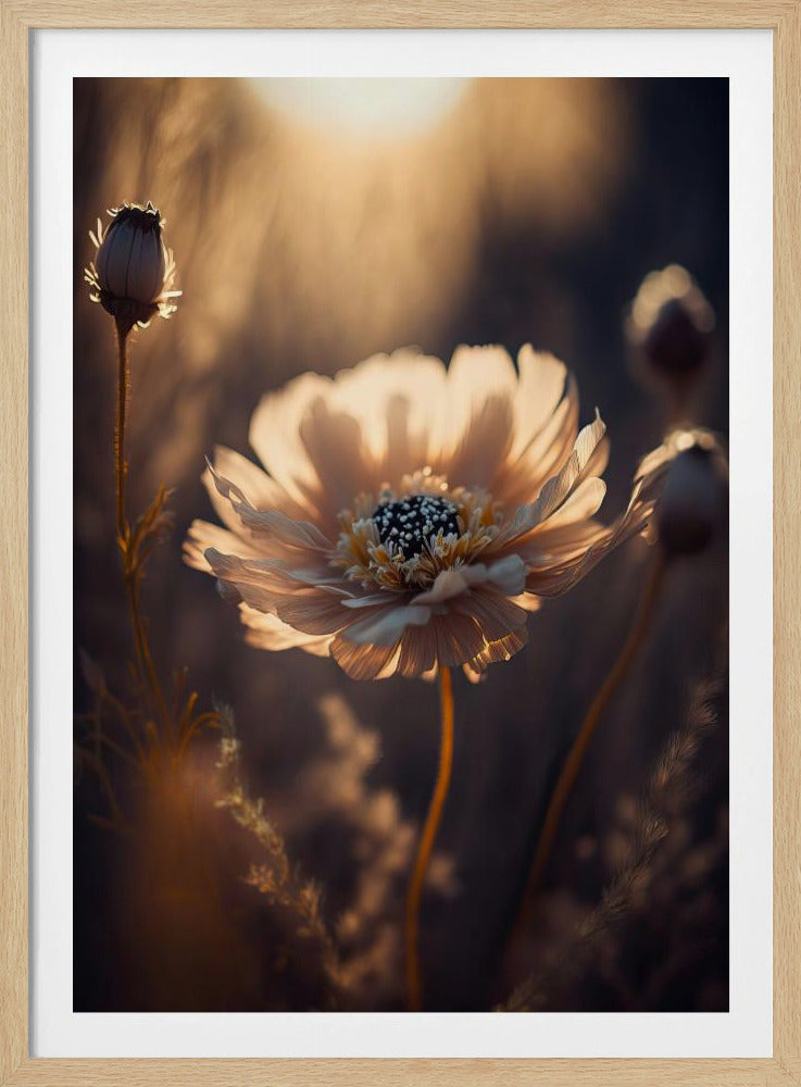 Sonnenbeschienene Blüte | Poster