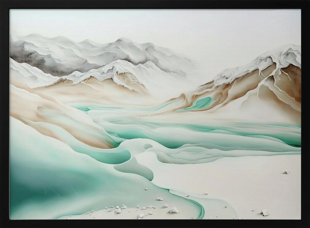 Ruhiger Alpenfluss | Poster