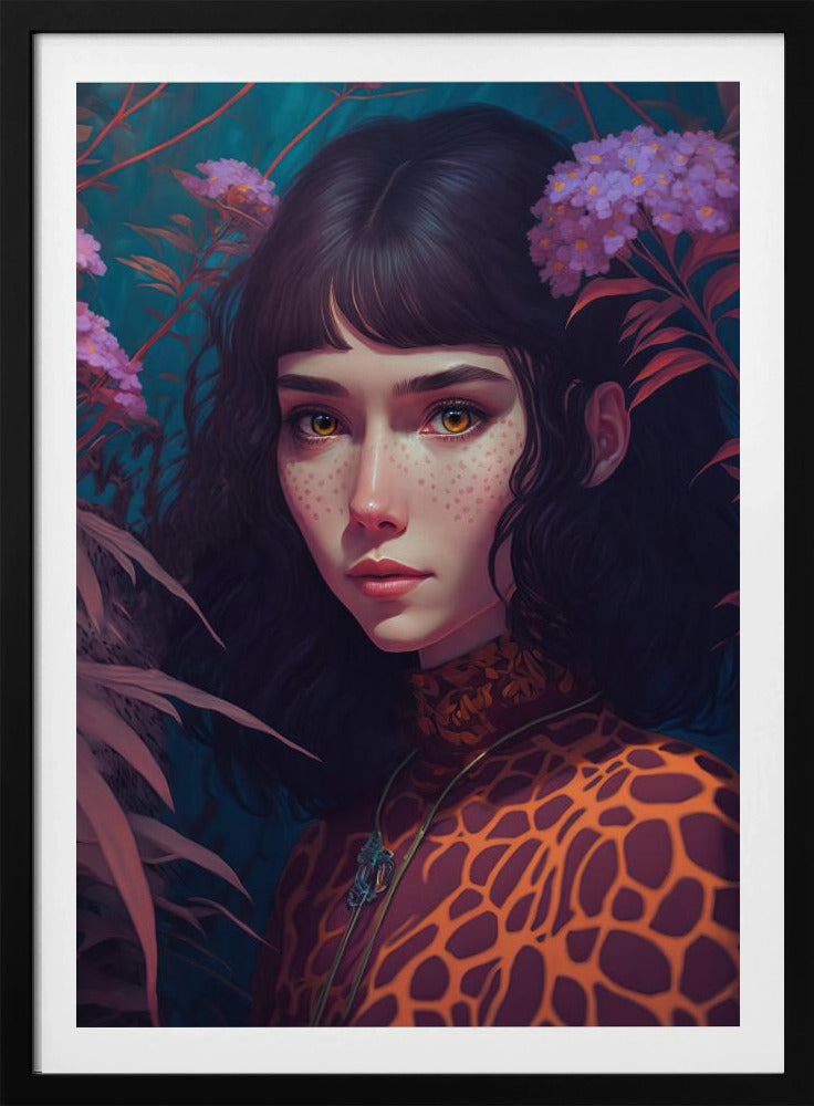 Mystical Bloom Gaze | Poster