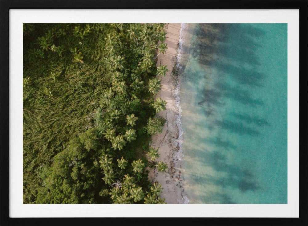 Grüner Strand von oben 2 | Poster