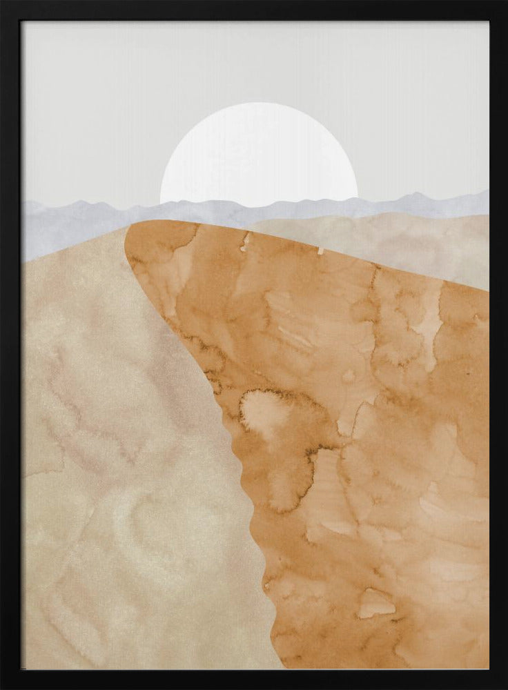 Sanddüne und Mond | Poster