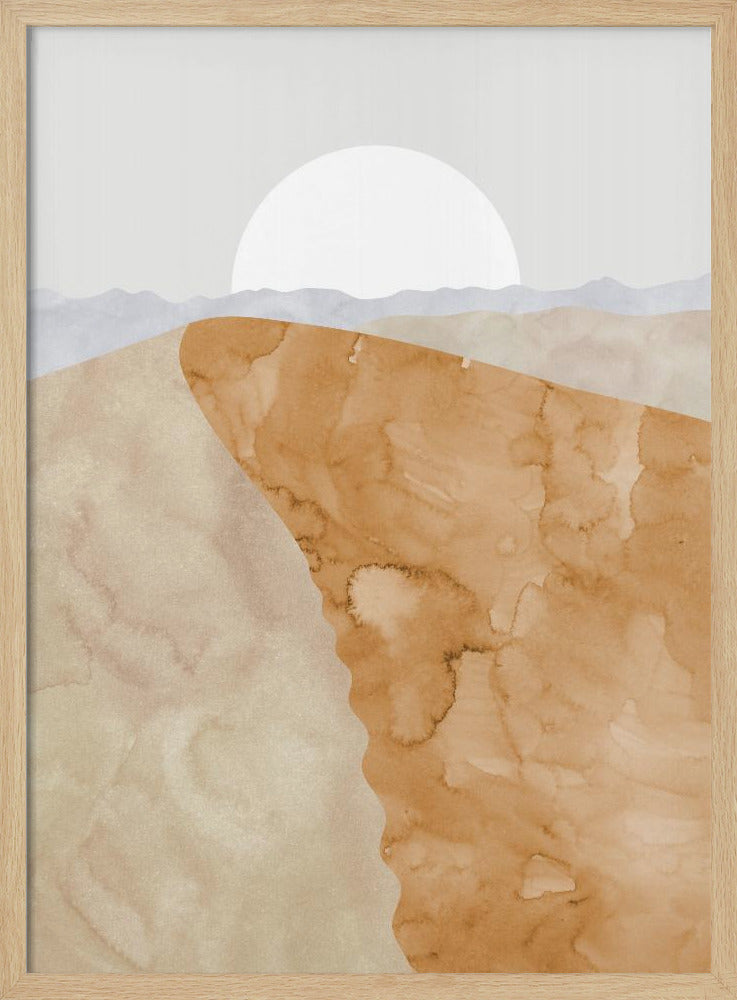 Sanddüne und Mond | Poster