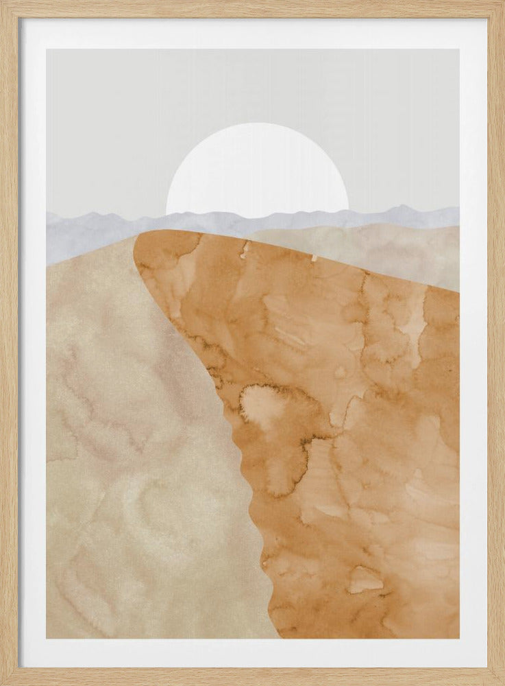 Sanddüne und Mond | Poster