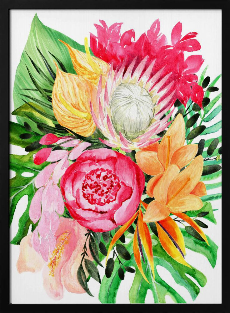 Celia Tropischer Blumenstrauß | Poster