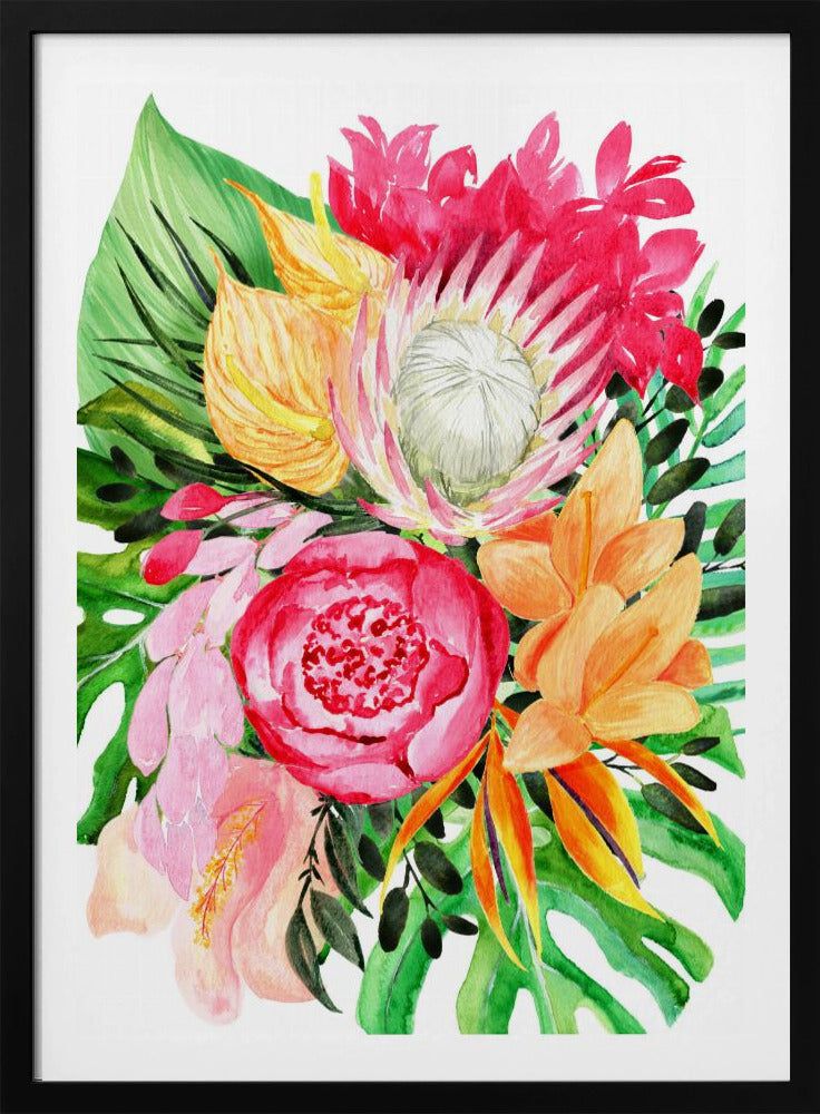 Celia Tropischer Blumenstrauß | Poster