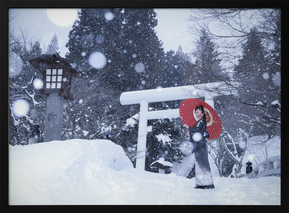 Winterschrein in Japan | Poster