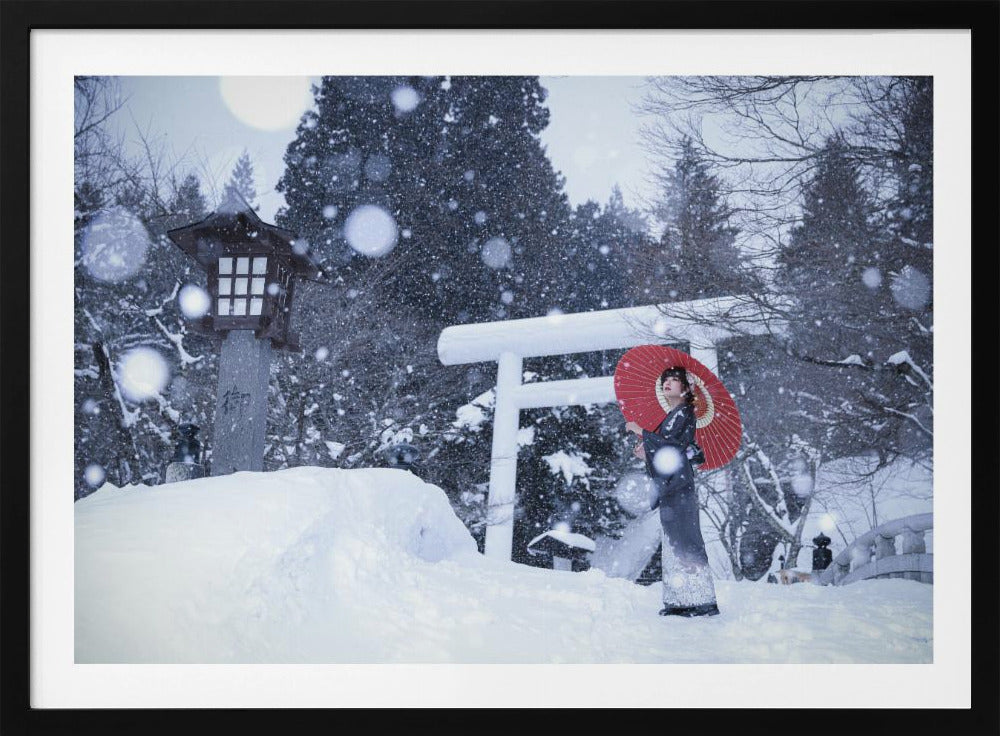 Winterschrein in Japan | Poster
