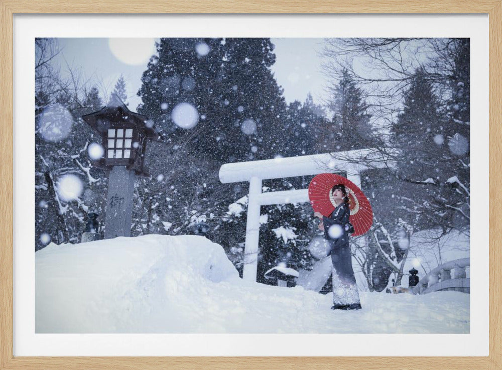 Winterschrein in Japan | Poster