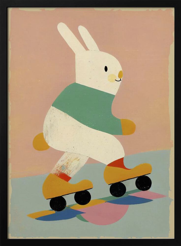 Bunny on Skates | Poster