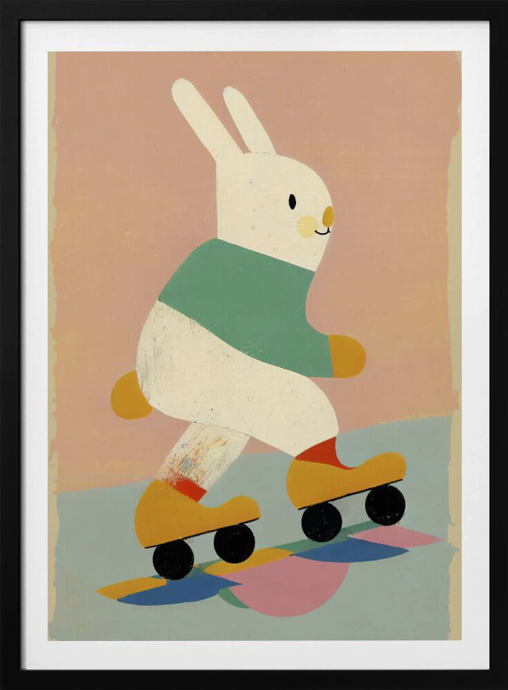 Bunny on Skates | Poster