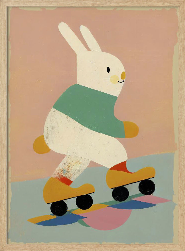 Bunny on Skates | Poster