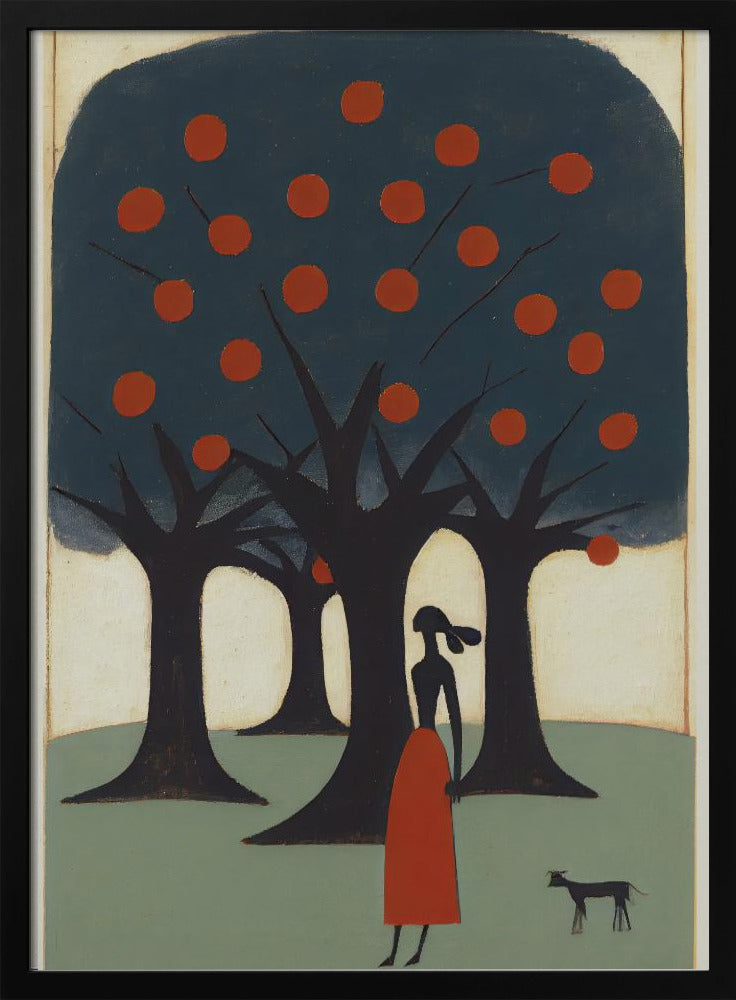 Verträumter Spaziergang durch den Obstgarten | Poster