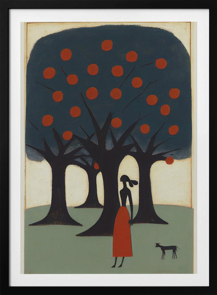 Verträumter Spaziergang durch den Obstgarten | Poster