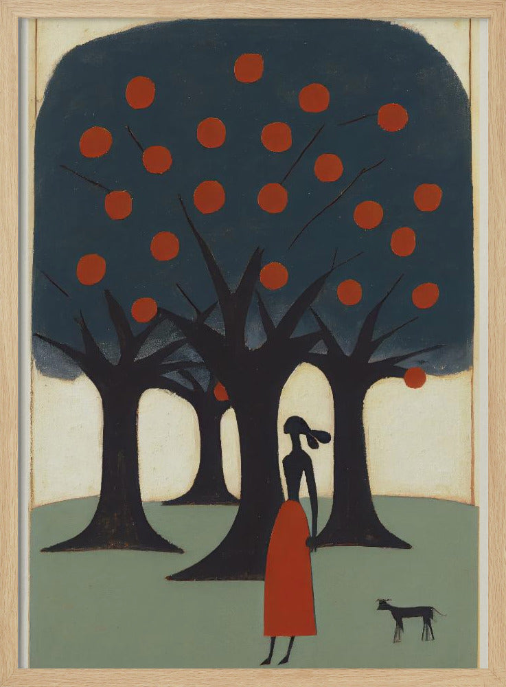 Verträumter Spaziergang durch den Obstgarten | Poster