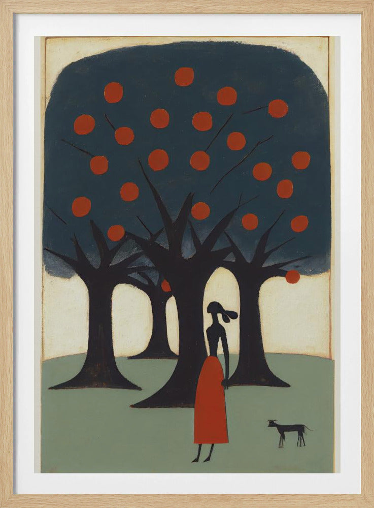 Verträumter Spaziergang durch den Obstgarten | Poster