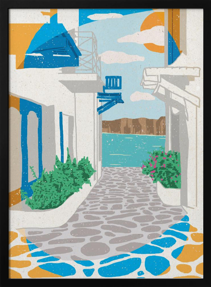 Eine Straße in Griechenland | Poster