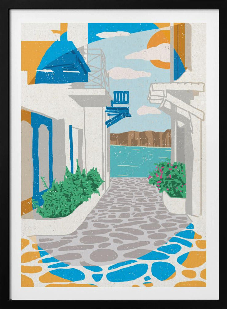 Eine Straße in Griechenland | Poster