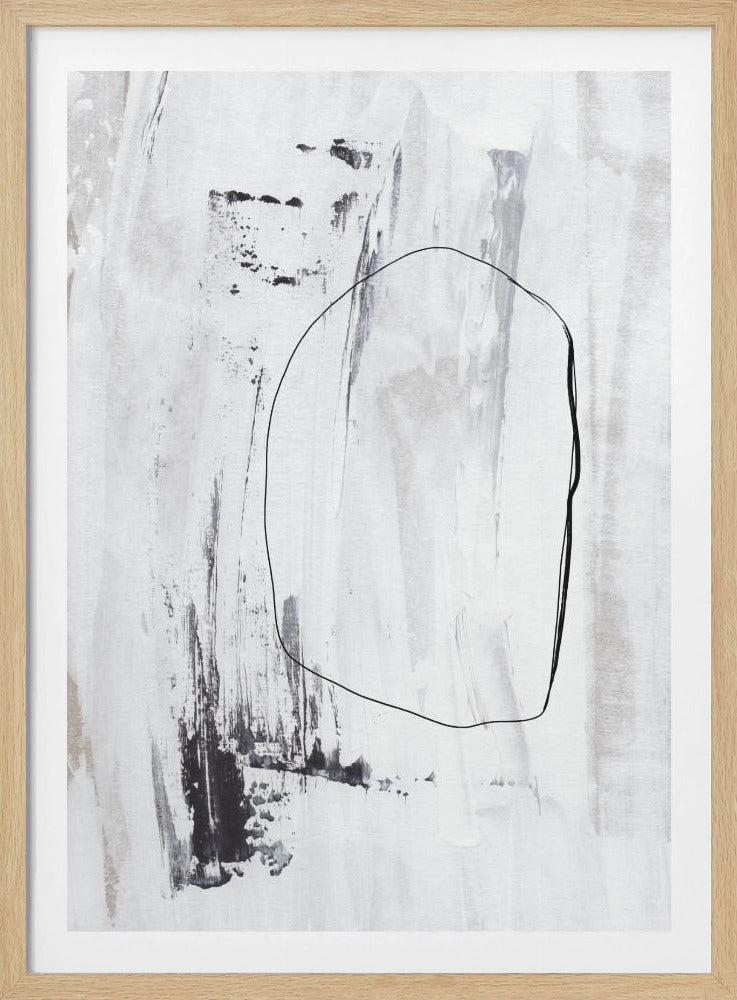 Black Strokes And A Delicate Outline | Poster