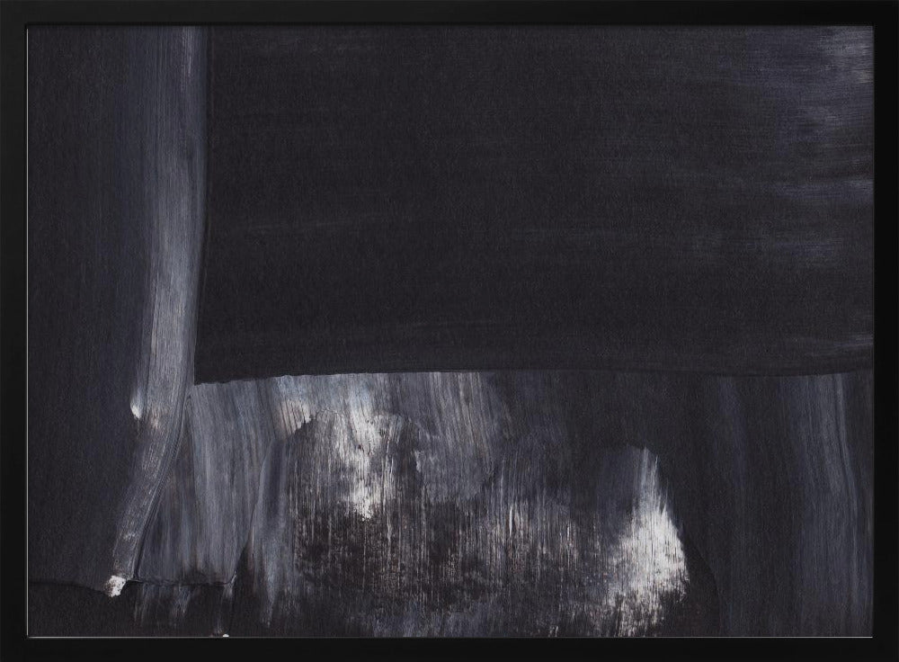 Monochrome Tones With Sweeping Brushstrokes | Poster