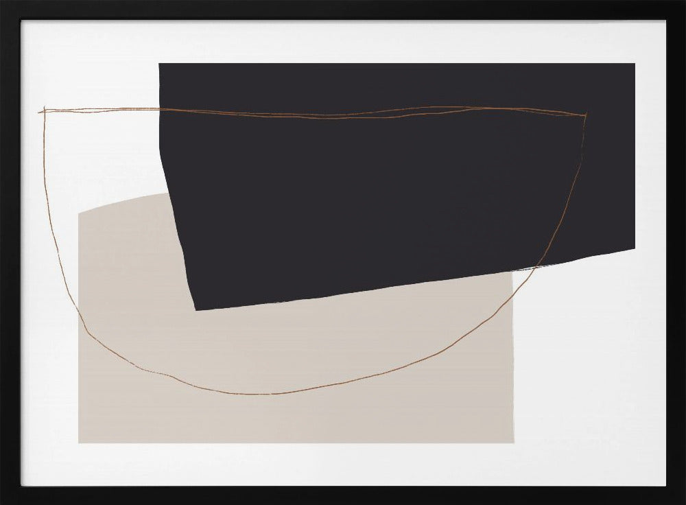 Geschwungene abstrakte Harmonie | Poster